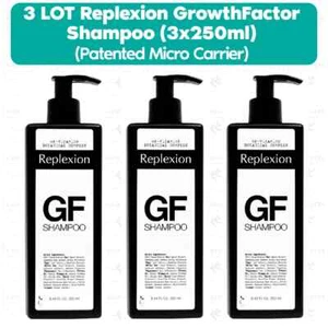 3 LOT Replexion GrowthFactor Shampoo (3x250ml) (Patented Micro Carrier) NEW!!! - Picture 1 of 3