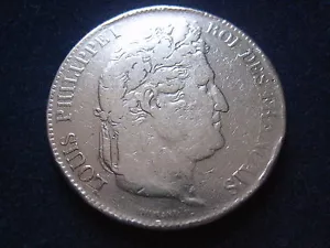 MDS FRANKREICH 5 FRANCS 1836 B "LOUIS PHILIPPE I.", SILBER #52 - Bild 1 von 2
