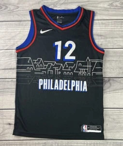 NIKE SWINGMAN NBA SKYLINE PHILADELPHIA 76ERS #12 TOBIAS HARRIS JERSEY SZ Med 44 - Picture 1 of 8