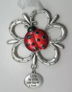 Y4 Little by little one day at a time LOVING LITTLE LADYBUGS ORNAMENT ladybug - Picture 1 of 3
