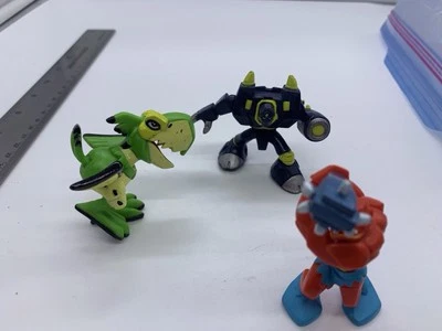 Lot of 4 Little Tikes NUMBER BUSTERS PVC Play Figures Dragons Dinos Creatures — 第 1/4 张图片