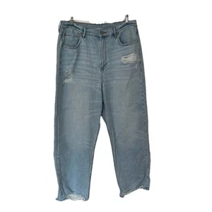 American Eagle Highest Rise 90s Boyfriend Jeans Size 18 Distressed - Picture 1 of 5