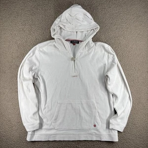 Amundsen Felpa con Cappuccio Donna Taglia XL Bianca Comoda Cord Hood Pullover Velluto a Coste - Foto 1 di 15