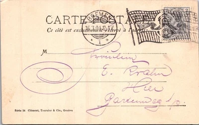 GERMANY 1904 PICT FOLDED POSTCARD SHIPS ADDR & SPECIAL FLAG POSTMARK BREMEN - Image 1 of 2