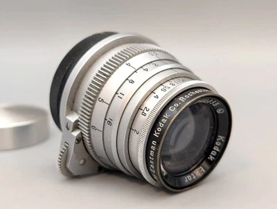 Rare Kodak Ektar 47mm f2 Lens Leica Screw Mount WWII - Image 1 of 4