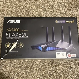 ASUS RT-AX82U (AX5400) Dual Band WiFi 6 Extendable Gaming Router Open Box New - Picture 1 of 3