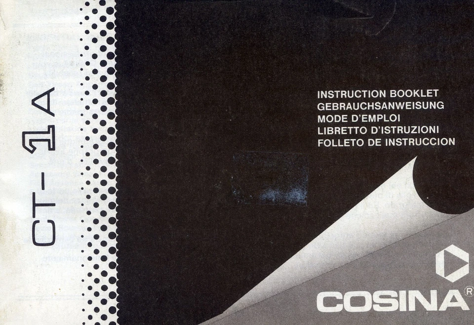Cosina CT-1 A - Instruction manual - Image 1 of 1
