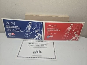 2005 Unopened 22 Coin Mint Set P & D Mints Sealed Box - Picture 1 of 7