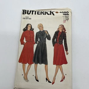 Butterick 4050 Dress Vest & Jacket Size 18-22 Vintage 1970s Uncut - Picture 1 of 4