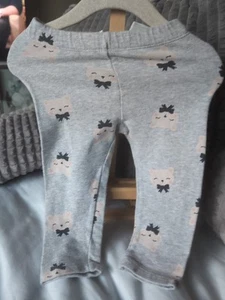 Pantalone H&M trapuntato floreale bambina 9-12 mesi - Foto 1 di 3