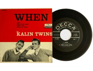 The Kalin Twins Vinyl Record When 7" 4 Track EP Decca US Press 1958 - Picture 1 of 7