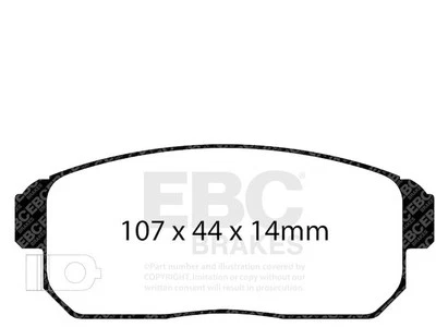 Juego de pastillas de freno traseras para Mazda RX8 2004-2011 EBC 39372RMWF 2005 2006 2007 2008 Foto 1 de 4