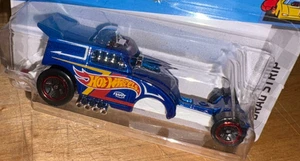 HOT WHEELS Blue & White 2021 Altered Ego HW Drag Strip Series Blister Pack #8/10 - Bild 1 von 2