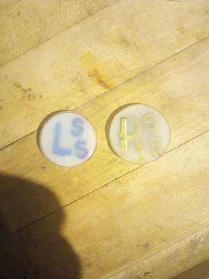 Juego de marcadores de rayos X iniciales blancas SS One Foto 1 de 4