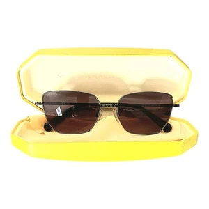 Gafas de sol Swarovski SK341 08A Gunmetal ojo de gato marco de metal 56-16-140 cristales - Imagen 1 de 4