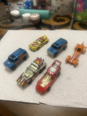 LOT of  6 KENNER FAST 111's Diecast Cars Vintage Outlawer wagon Saturn seeker - Image 1 of 4