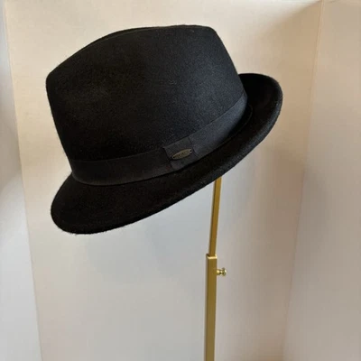 Шерстяная фетровая черная шляпа Scala Classico Dorfman Pacific Sierra Four Seasons размер большой - Изображение 1 из 4