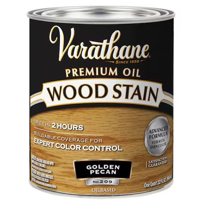 Varathane 211710H Premium Wood Stain, Oil Based, Golden Pecan, 1 Quart - Image 1 of 2