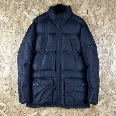 Tommy Hilfiger Down Puffer Parka Military Utility Coat Black Large - Image 1 of 4