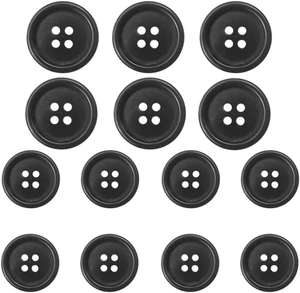 14 Pieces Natural Real Horn Buttons Set for Blazer and Suit, 20Mm 15Mm Genuine B - Picture 1 of 7