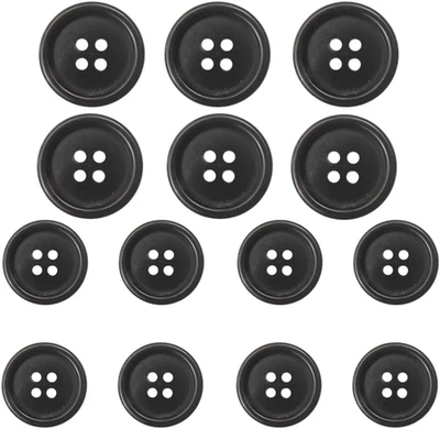 14 Pieces Natural Real Horn Buttons Set for Blazer and Suit, 20Mm 15Mm Genuine B - Image 1 of 4