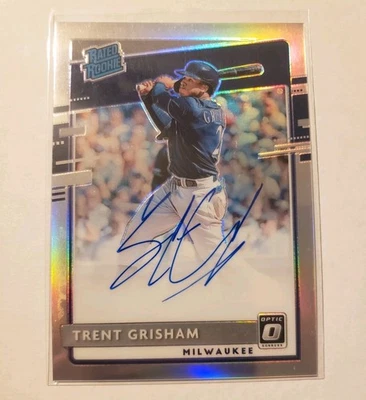 2020 Panini Donruss Optic - Rated Rookie Signatures Trent Grisham #RRS-TG Auto - Image 1 of 2