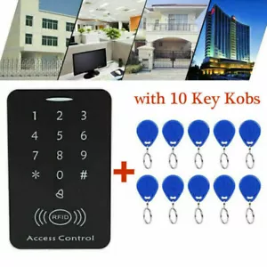 Sicherheit RFID Codeschloss Zugangssystem Zutrittskontrolle Türöffner 10 Clips E - Bild 1 von 8