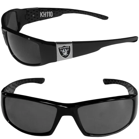 Las Vegas Raiders NFL Chrome Black Sunglasses -UVA/UVB protection Cover