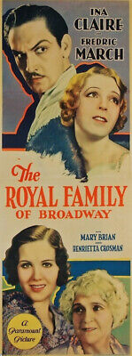 The Royal Family Of Broadway DVD - Fredric March Dir. Cukor Pre-Code Comedy 1930 • 3.62€