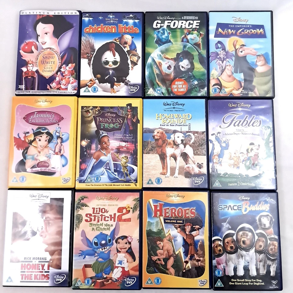 Disney Animated Kids Childrens Film DVD Bundle x  12 Snow White, Chicken Little - Image 1 of 4
