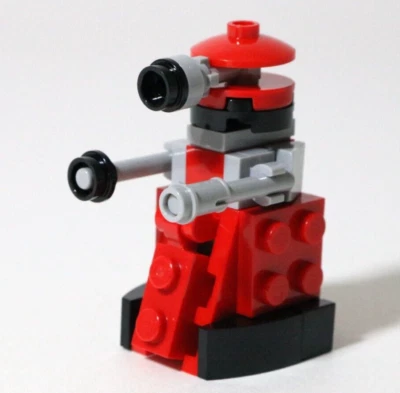 LEGO Red Dalek Minifigure Made Of LEGO Parts Commander Doctor Who NEW - Image 1 of 4