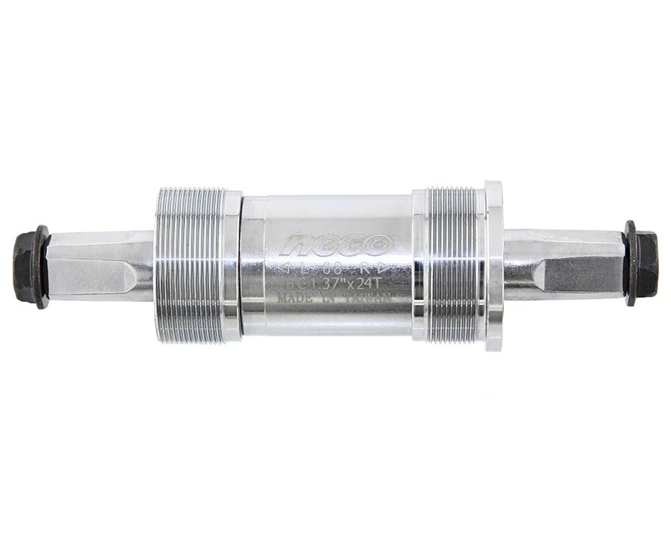 Juego cuadrado de cartucho de soporte inferior para bicicleta NECO 68mm 127,5mm cromado. Foto 1 de 1