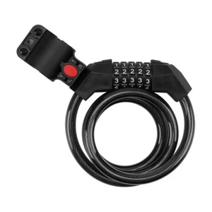 5- Password Bike Lock Waterproof Rustproof Anti-theft Cycling Lock - Picture 1 of 12