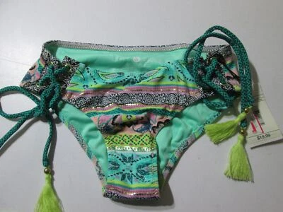 Новый с Ярлыками абажур и берег женщин размер XS бикини низ новом нахальный пейсли галстук кисточки - Изображение 1 из 4
