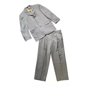 Burberry Suit Mens 38 Short Grey Wool Kensington 3 Button Blazer Pants Set - Picture 1 of 14