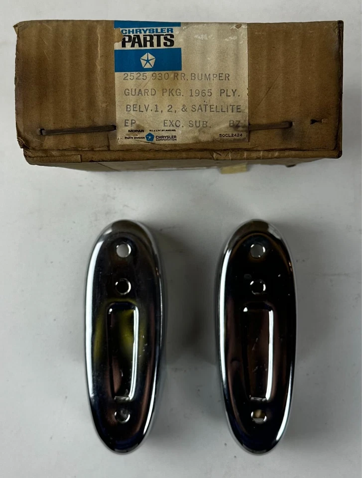 New Old Stock Rear Bumper Guard Package for 1963 & 1965 Models Mopar #2525930 - Image 1 of 1