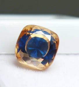 12.50 CT NATURAL BI-COLOR PITAMBARI SAPPHIRE Cushion CUT CERTIFIED LOOSE GEMS - Picture 1 of 6