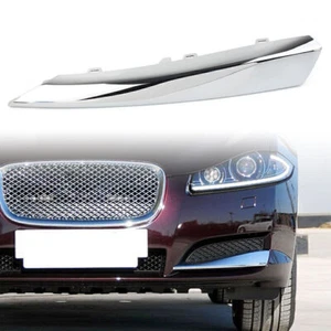 Fit Jaguar XF 2012-2015 Left Front Side Grille Chrome Molding Trim ABS Plastic - Picture 1 of 8
