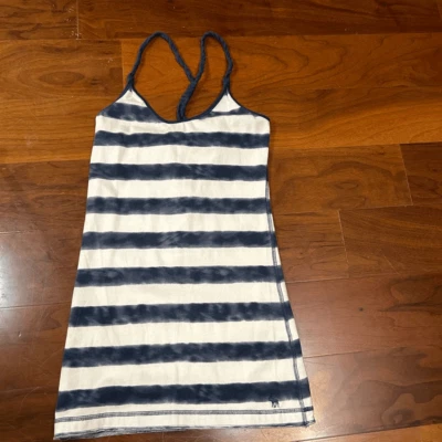 Abercrombie & Fitch синий и белый в полоску бак средний - Изображение 1 из 4