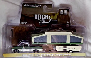 Greenlight Hitch & Tow 1970 Ford F-100 and Pop-Up Camper Trailer #32100-B / MIB - Picture 1 of 1
