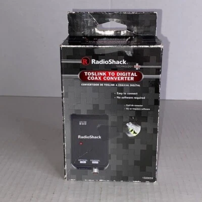 Radio Shack Toslink to Digital Coax Audio Converter 1500059 - Image 1 of 4