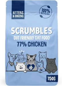 Scrumbles Complete Dry Kitten Food Gluten Free Recipe 750G Package May Vary - Picture 1 of 9
