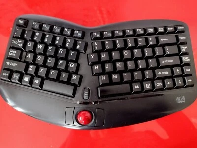 Adesso Tru-Form Media 3150 - 2.4 GHz Wireless Ergo Trackball Keyboard - Image 1 of 4