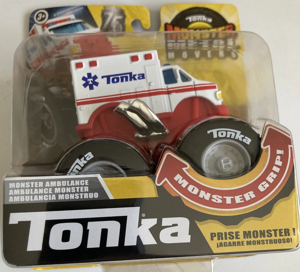 Tonka Monster AMBULANCE EMT Metal Movers 1 64 scale 06155