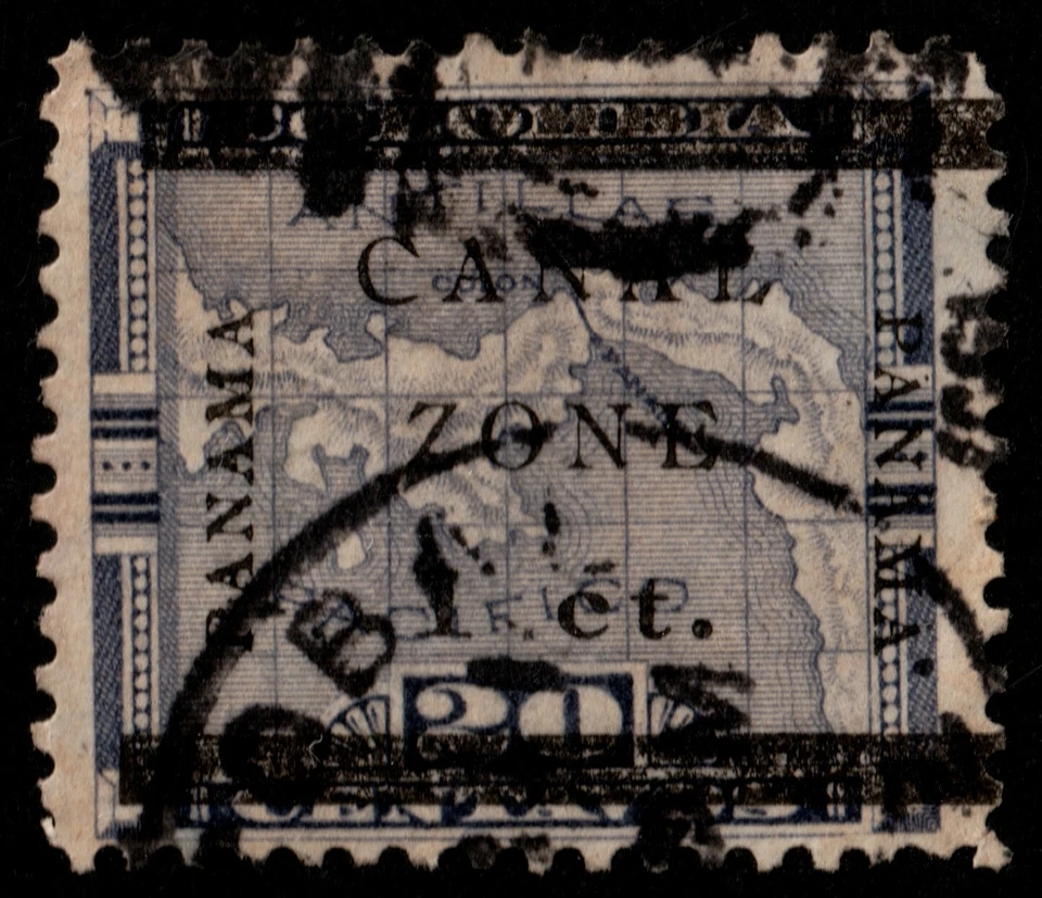 ✔️ CANAL ZONE 1905/1906 - OVERPRINT ON PANAMA - SC. 16c (o) [111] - Image 1 of 1