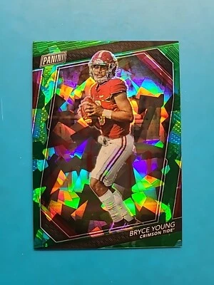 2023 Panini The National VIP Bryce Young Green Cracked Ice Prizm Rookie RC #/99 - Image 1 of 4