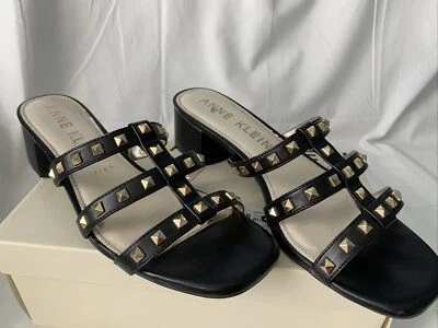 ANNE KLEIN Rachel Slide Sandal Women’s US9.5 Black😃 - Image 1 of 4