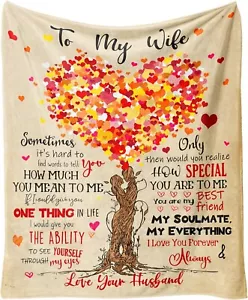 To My Wife Blanket from HusbandValentines Day Gifts for WifeWedding Anniversary - Picture 1 of 7