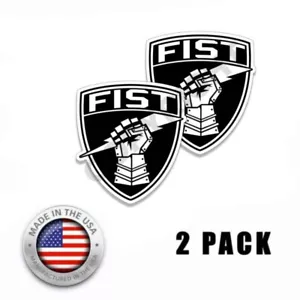 FISTers Sticker 13F Decal Fister Symbol Vinyl Veteran 2 pack 4inch - Picture 1 of 2
