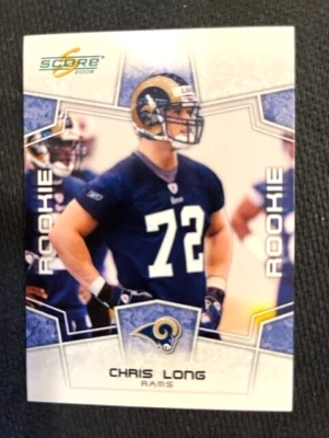 NFL - Chris Long 2008 Score Football Rookie Card - Rams - Image 1 of 2